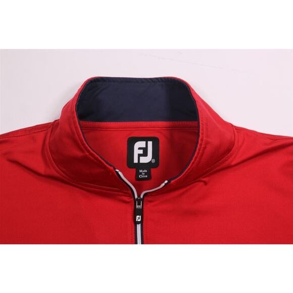 Footjoy The Golf Club at Middle Bay Red 1/4 Quarter Zip Pullover Medium - Picture 5 of 8